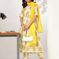 Janasya Light Cotton Floral A-Line Kurta Set | Swadesiicart
