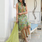 Janasya Bright Cotton Floral Straight Kurta Set | Swadesiicart