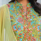 Janasya Bright Cotton Floral Straight Kurta Set | Swadesiicart