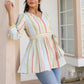 Janasya Light Cotton Floral Peplum Top | Swadesiicart