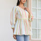 Janasya Light Cotton Floral Peplum Top | Swadesiicart