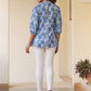 Janasya Light Cotton Floral A-Line Top | Swadesiicart