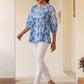Janasya Light Cotton Floral A-Line Top | Swadesiicart