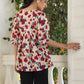 Janasya Light Cotton Floral A-Line Top | Swadesiicart