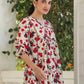 Janasya Light Cotton Floral A-Line Top | Swadesiicart