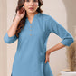 Janasya Light Cotton Solid A-Line Top | Swadesiicart