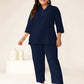 Janasya Dark Cotton Solid A-Line Top | Swadesiicart