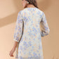 Janasya Light Georgette Floral A-Line Tunic | Swadesiicart