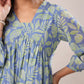 Janasya Bright Georgette Tropical A-Line Tunic | Swadesiicart