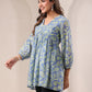 Janasya Bright Georgette Tropical A-Line Tunic | Swadesiicart
