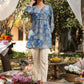 Janasya Bright Georgette Floral A-Line Tunic | Swadesiicart