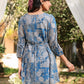 Janasya Bright Georgette Floral A-Line Tunic | Swadesiicart