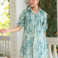 Janasya Dark Cotton Tie & dye Straight Tunic | Swadesiicart