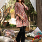 Janasya Dark Cotton Paisley A-Line Tunic | Swadesiicart