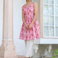 Janasya Bright Cotton Floral A-Line Tunic | Swadesiicart