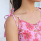 Janasya Bright Cotton Floral A-Line Tunic | Swadesiicart