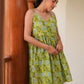Janasya Bright Cotton Floral A-Line Tunic | Swadesiicart