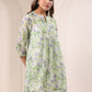 Janasya Light Silk Blend Floral A-Line Tunic | Swadesiicart