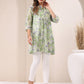 Janasya Light Silk Blend Floral A-Line Tunic | Swadesiicart