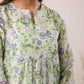 Janasya Light Silk Blend Floral A-Line Tunic | Swadesiicart