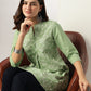 Janasya Light Cotton Embroidered A-Line Tunic | Swadesiicart