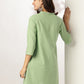 Janasya Light Cotton Embroidered A-Line Tunic | Swadesiicart