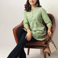 Janasya Light Cotton Embroidered A-Line Tunic | Swadesiicart