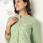 Janasya Light Cotton Embroidered A-Line Tunic | Swadesiicart
