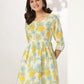 Janasya Light Cotton Floral A-Line Tunic | Swadesiicart