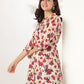 Janasya Light Cotton Floral A-Line Tunic | Swadesiicart