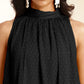 Janasya Black Dobby Chiffon Self Design Co-Ords - Swadesiicart