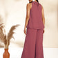 Janasya Coral Dobby Chiffon Self Design Co-Ords - Swadesiicart