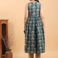 Janasya Dark Green Cambric Ethnic Motifs Kurta - Swadesiicart