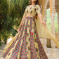 Janasya Beige Cambric Ethnic Motifs Lehenga Choli Dupatta | Swadesiicart