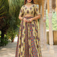 Janasya Beige Cambric Ethnic Motifs Lehenga Choli Dupatta | Swadesiicart