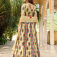 Janasya Beige Cambric Ethnic Motifs Lehenga Choli Dupatta | Swadesiicart