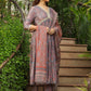 Janasya Grey Chiffon Ethnic Motifs Set | Swadesiicart