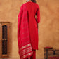 Janasya Dark Chanderi Embroidered Straight Kurta Set | Swadesiicart