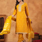 Janasya Bright Chanderi Embroidered Straight Kurta Set | Swadesiicart