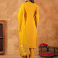 Janasya Bright Chanderi Embroidered Straight Kurta Set | Swadesiicart