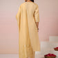 Janasya Light Chanderi Embroidered Straight Kurta Set | Swadesiicart