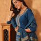 Janasya Dark Chanderi Embroidered Straight Kurta Set | Swadesiicart