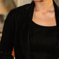 Janasya Black Velvet Solid Top,Bottom & Jacket | Swadesiicart