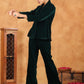 Janasya Green Velvet Solid Top,Bottom & Jacket | Swadesiicart