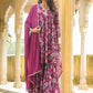 Janasya Purple Weightless Georgette Printed Kurta,Bottom & Dupatta | Swadesiicart
