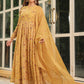 Janasya Mustard Georgette Floral Kurta,Bottom & Dupatta | Swadesiicart