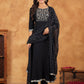 Janasya Black Rayon Embroidered Kurta,Bottom & Dupatta | Swadesiicart