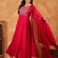 Janasya Pink Rayon Embroidered Kurta,Bottom & Dupatta | Swadesiicart