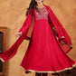 Janasya Pink Rayon Embroidered Kurta,Bottom & Dupatta | Swadesiicart
