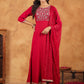Janasya Pink Rayon Embroidered Kurta,Bottom & Dupatta | Swadesiicart